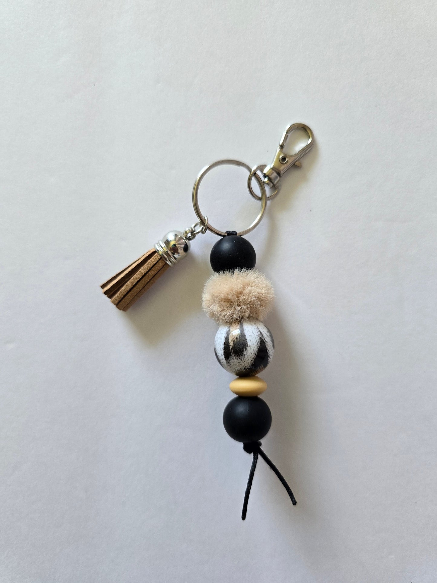 Beaded Cord Keychains