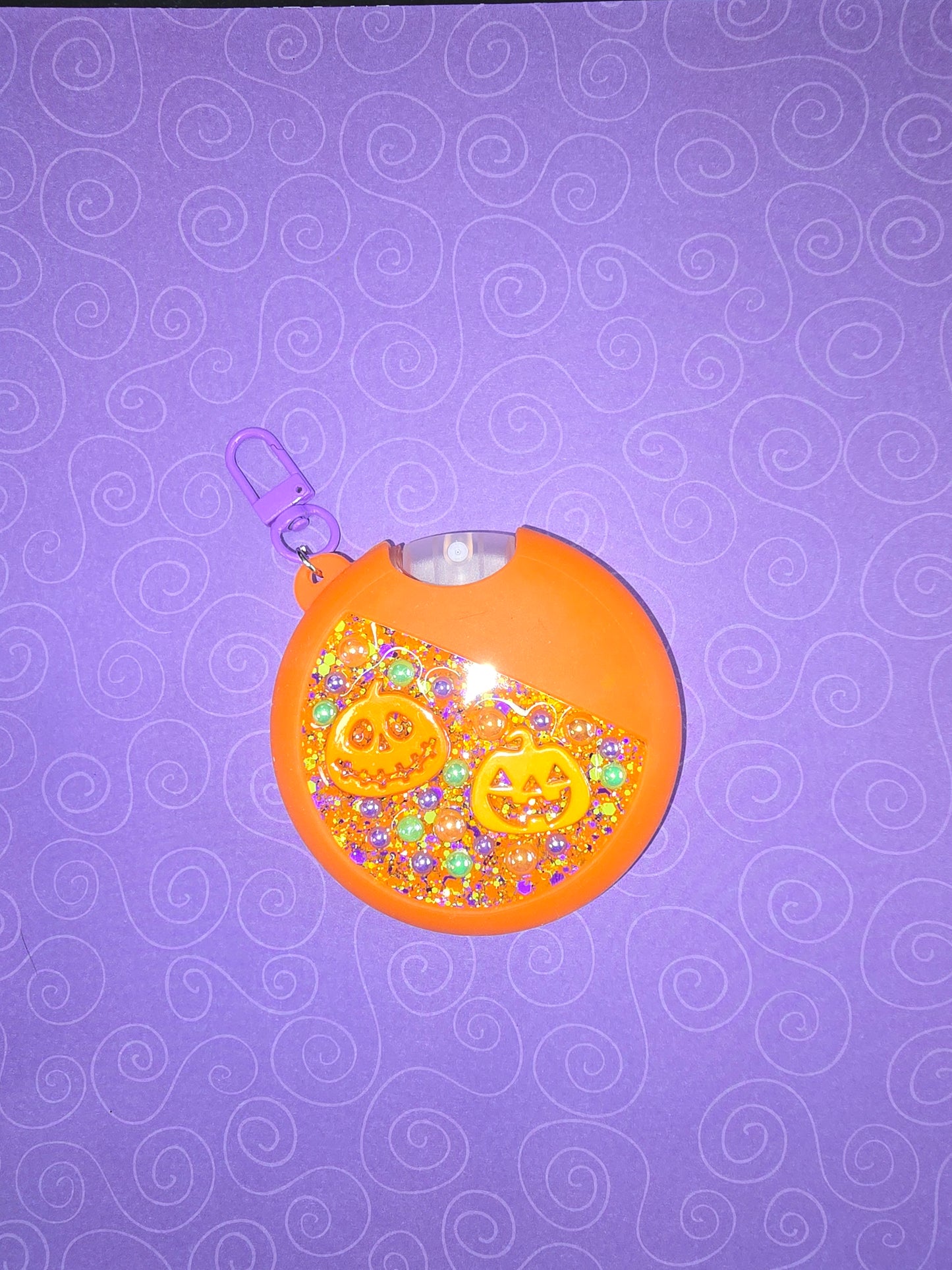 Halloween Round Bling Bottle