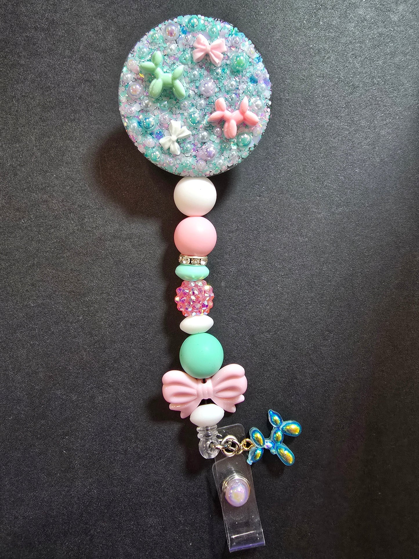 Badge Reel Beaded Permanent