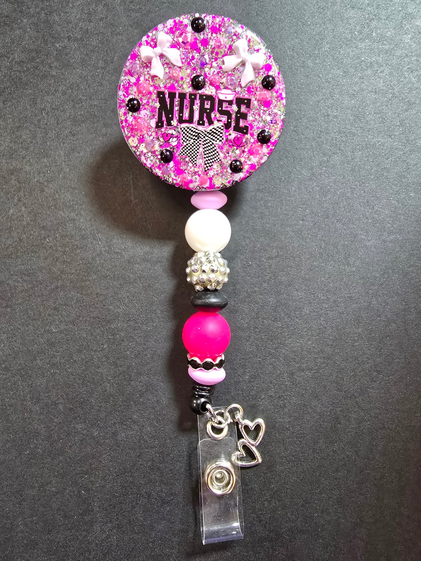 Badge Reel Beaded Permanent