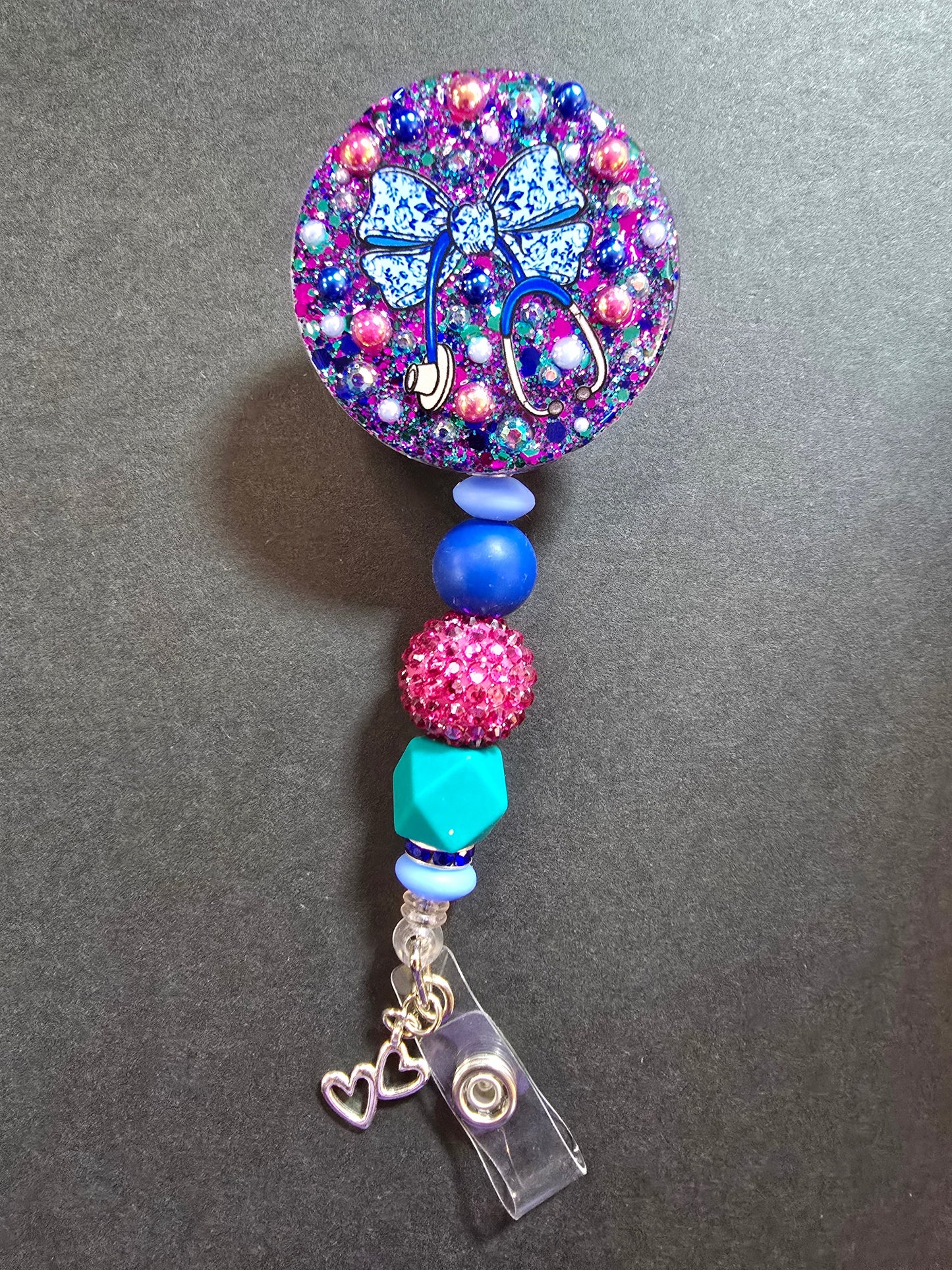 Badge Reel Beaded Permanent
