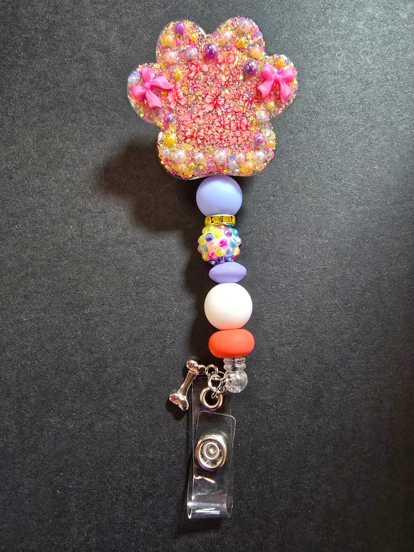 Badge Reel Beaded Permanent