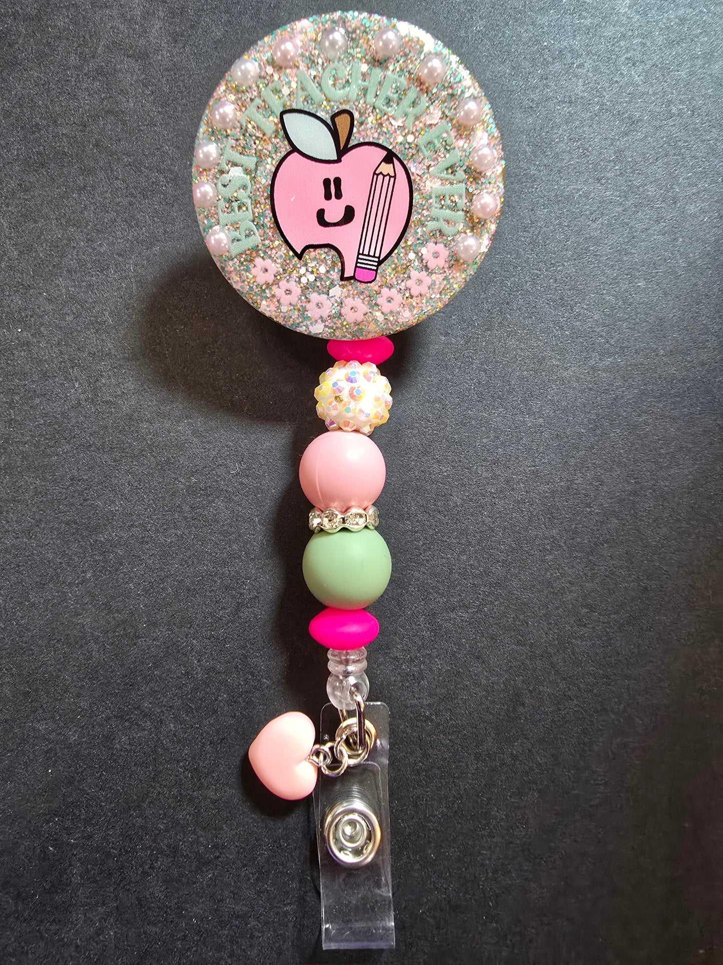 Badge Reel Beaded Permanent