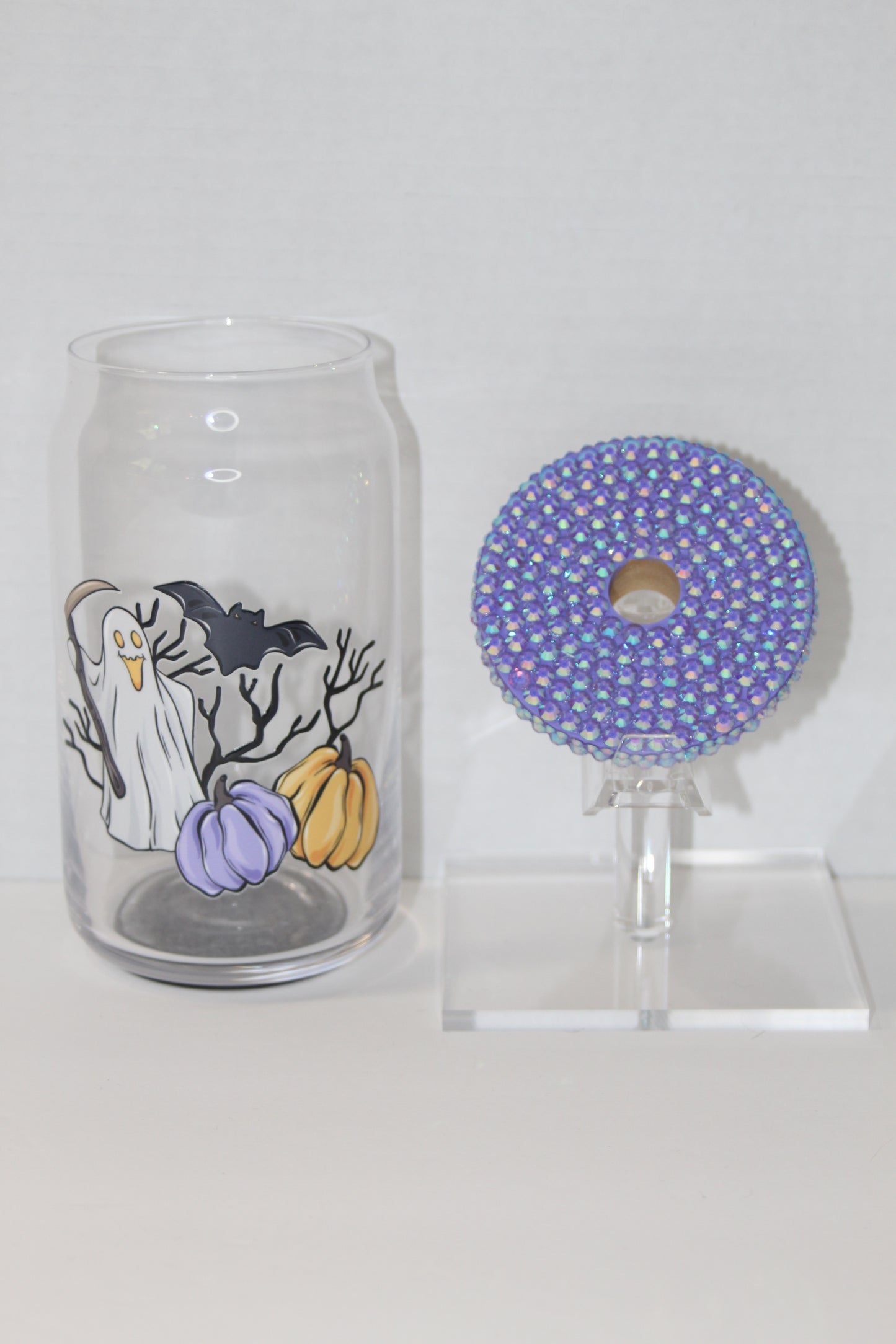 Ghostly 16 oz Can Glass