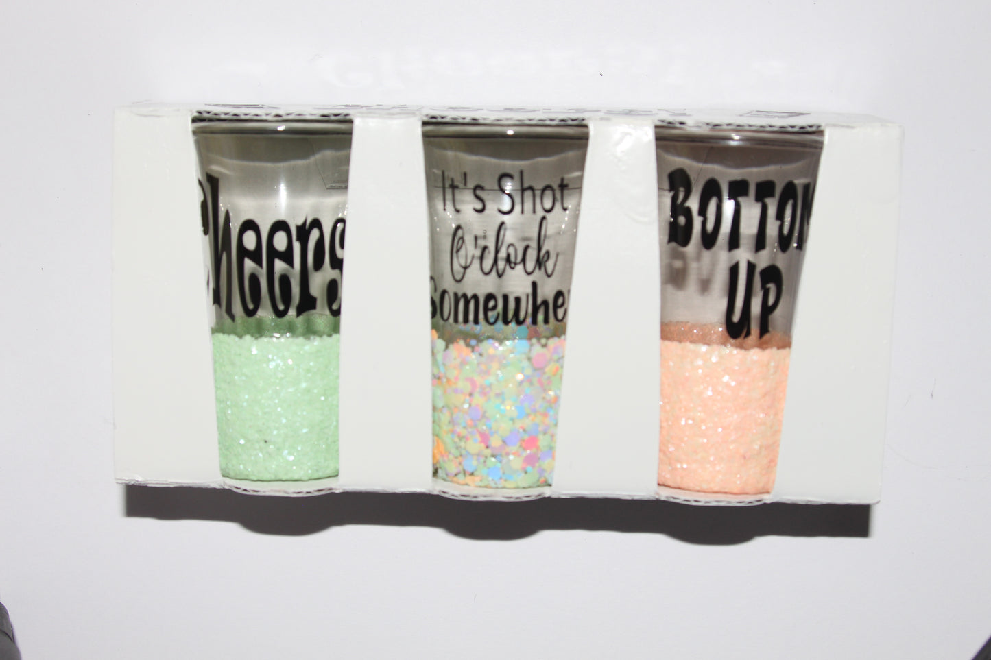Cheers Shot White Glass Set