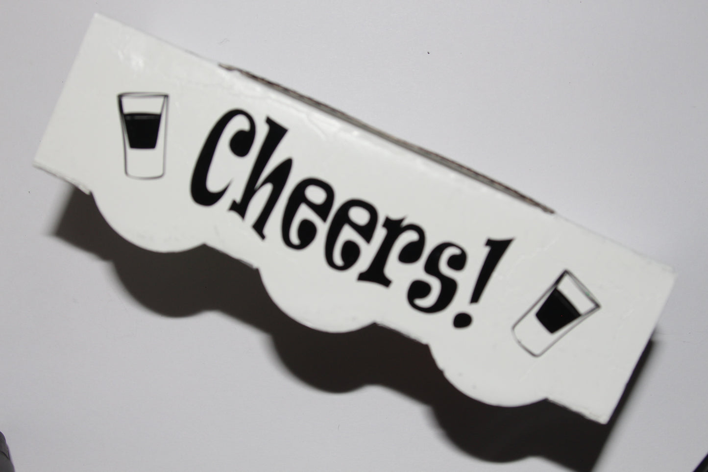 Cheers Shot White Glass Set