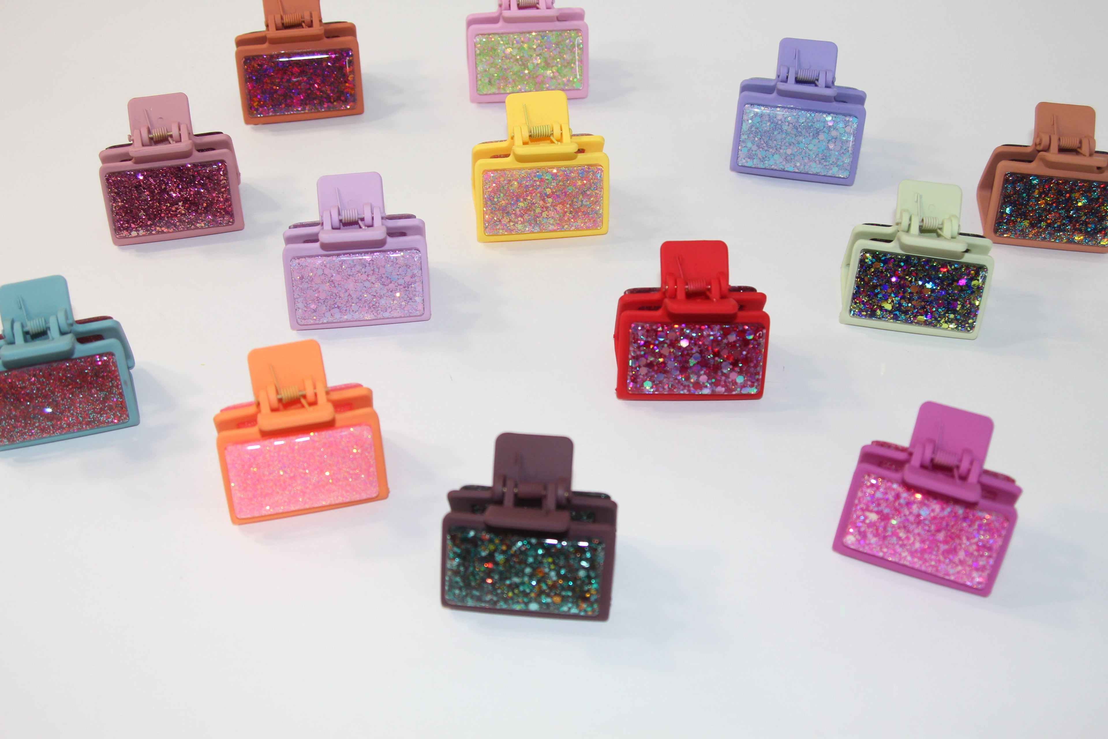 2" Glitz Clips (Glitter Hair Claw Clip)