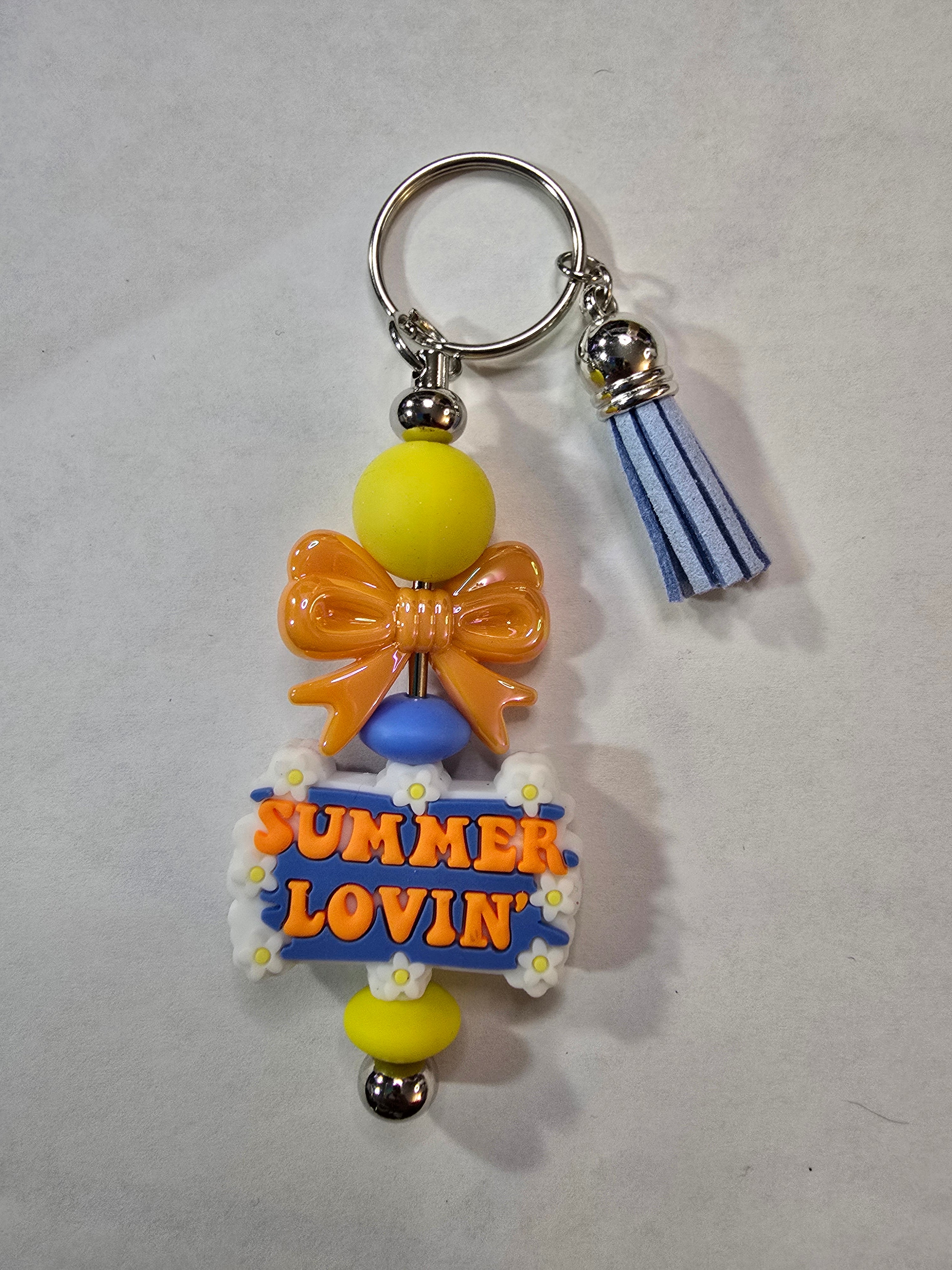 Beaded Bar Keychains
