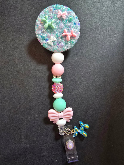 Badge Reel Beaded Permanent