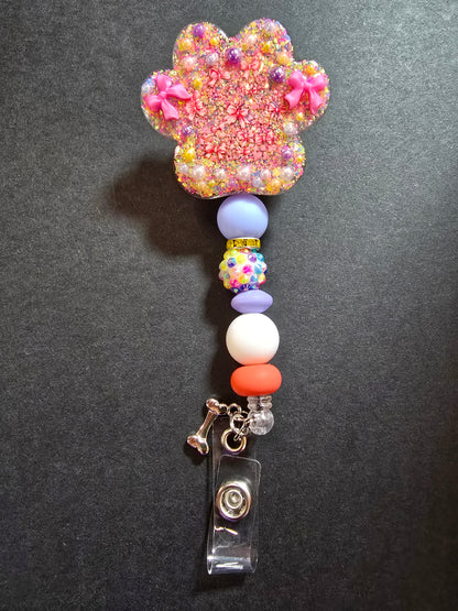 Badge Reel Beaded Permanent