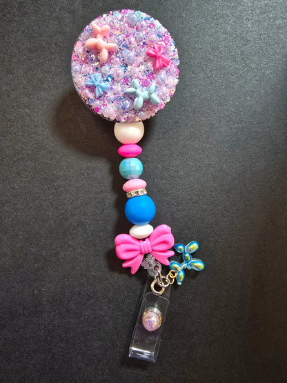 Badge Reel Beaded Permanent