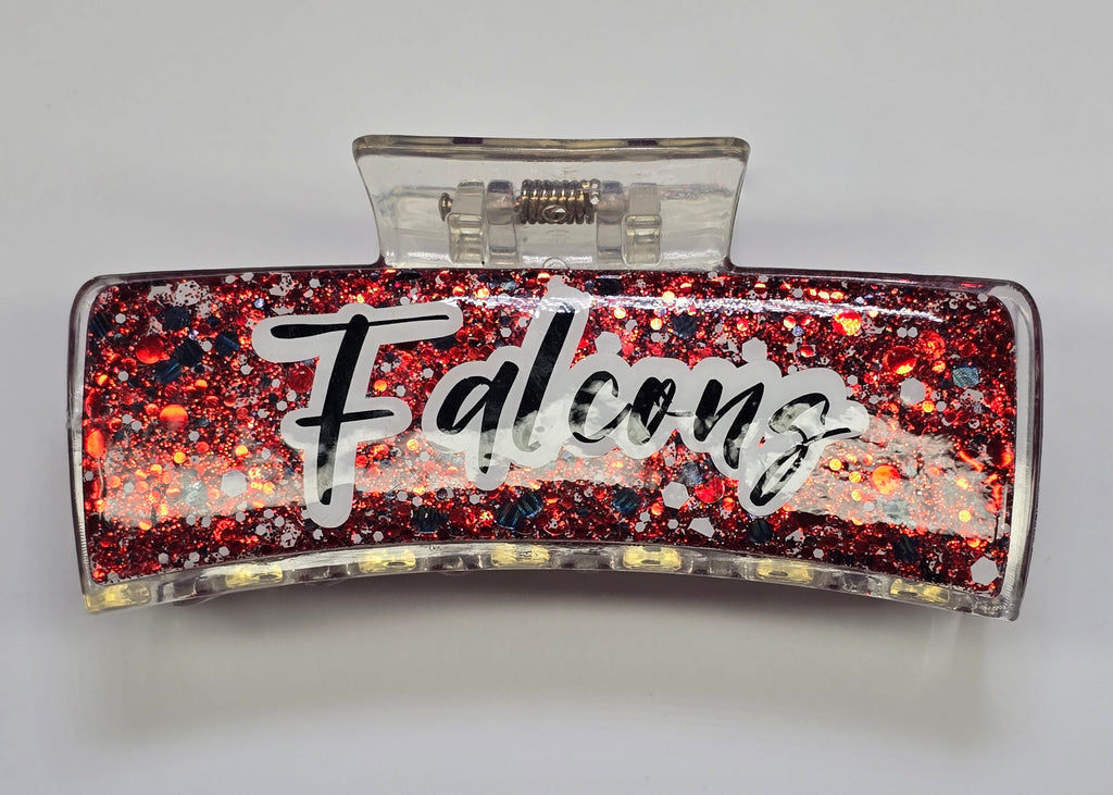 4" Large Personalized Sports Glitz Clips