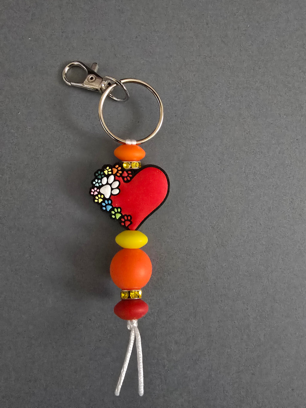 Beaded Cord Keychains