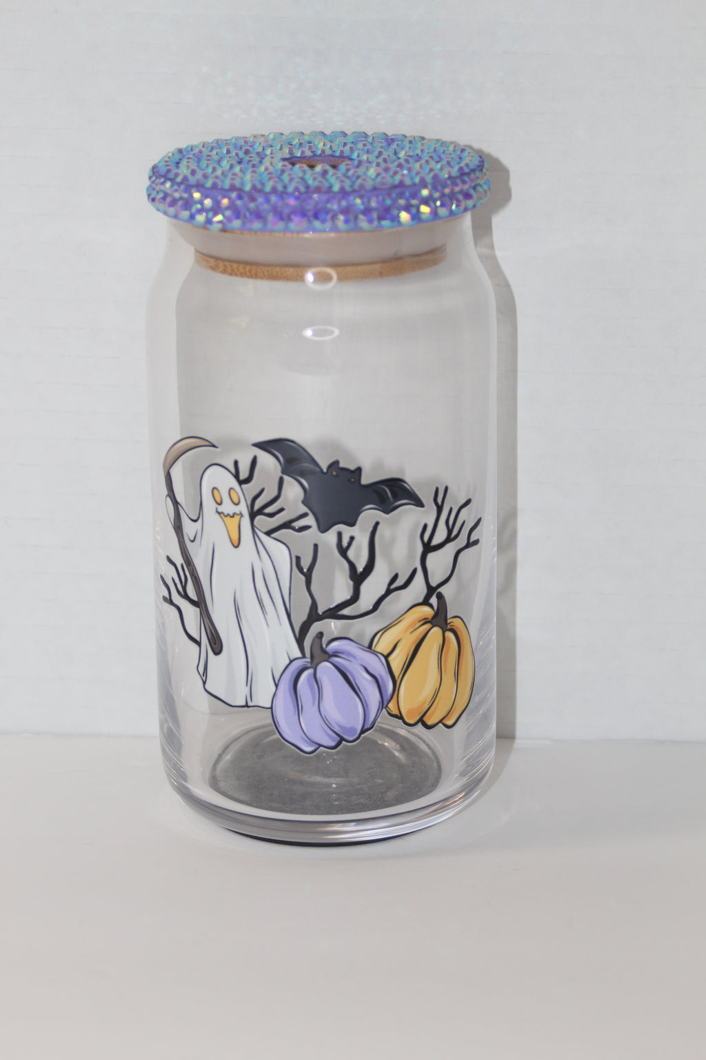 Ghostly 16 oz Can Glass