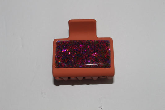 2" Rust Glitter Glitz Clip