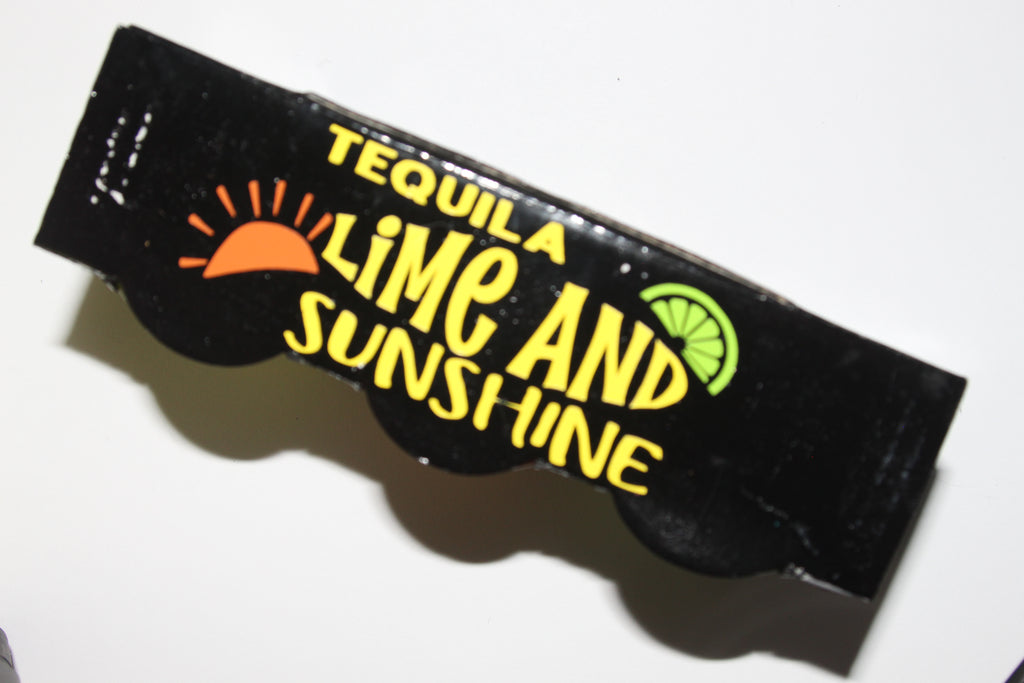 Tequila Lime Black Shot Glass Set