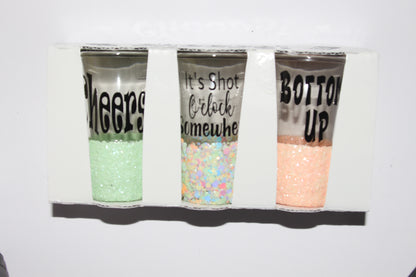 Cheers Shot White Glass Set