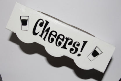 Cheers Shot White Glass Set