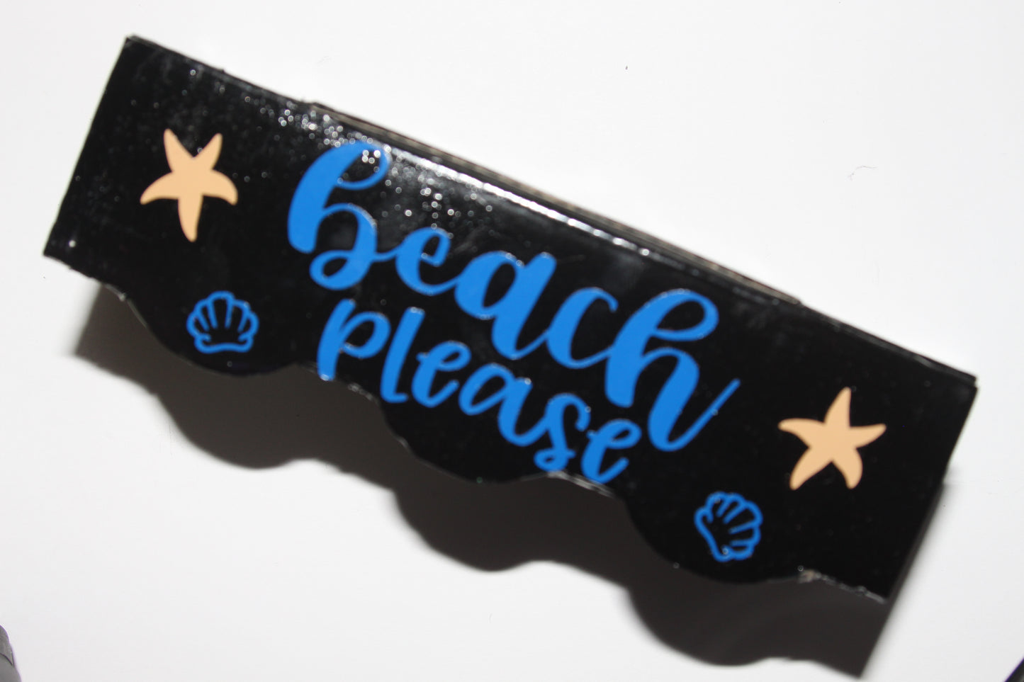 Beach Please Black Shot Glass Set