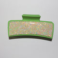 4" Green Glitter Glitz Clip