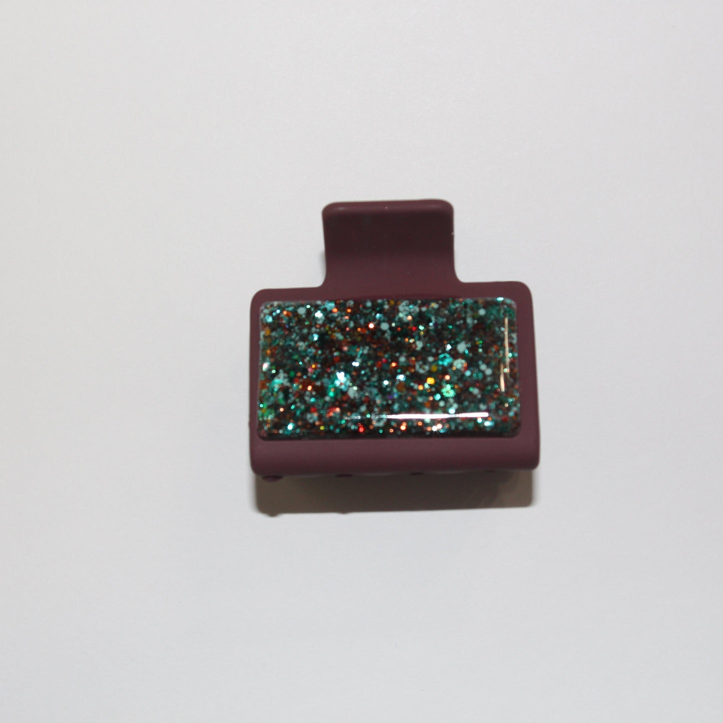2" Chocolate Glitter Glitz Clip