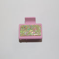 2" Pink Glitter Glitz Clip
