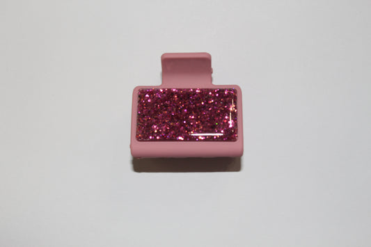 2" Mauve Glitter Glitz Clip