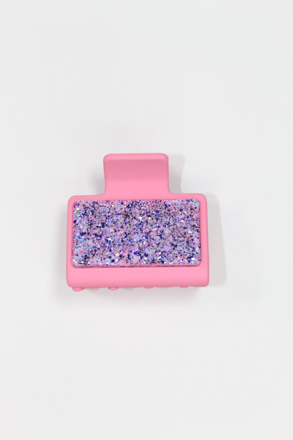 2" Small Pink Glitter Glitz Clip