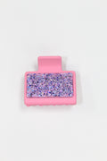 2" Small Pink Glitter Glitz Clip