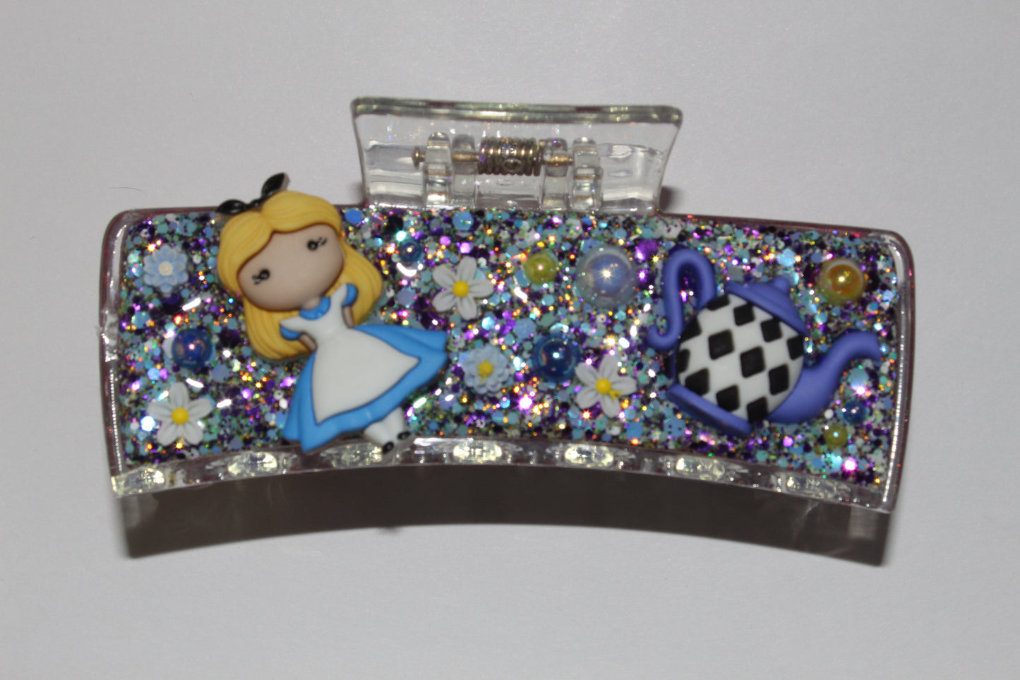 4" 3D Alice Glitz Clip
