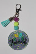 2" Phenomenal Mom Beaded Keychain