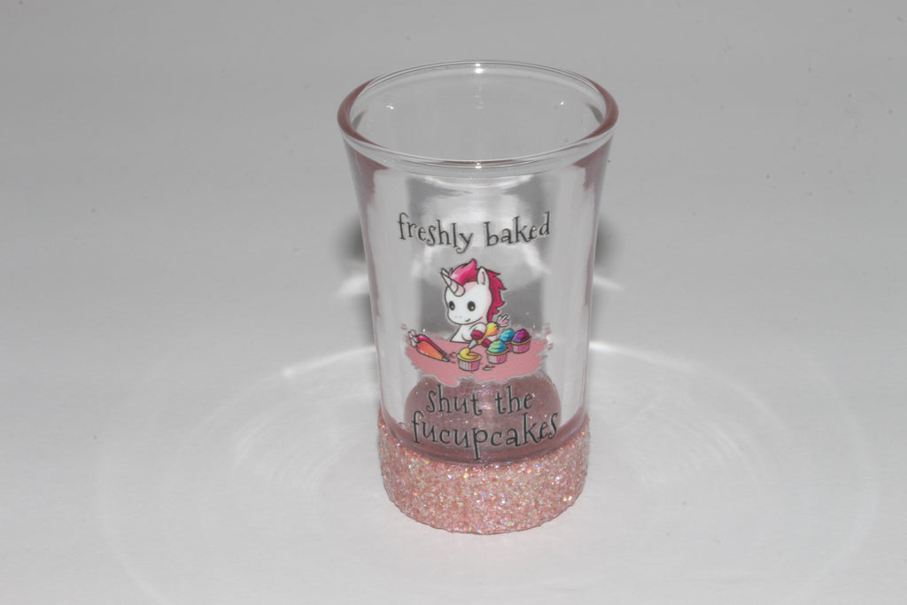 Glittered Shot Glasses