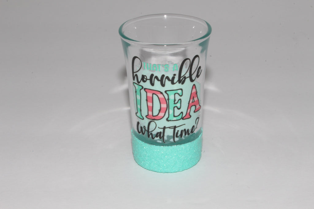 Glittered Shot Glasses