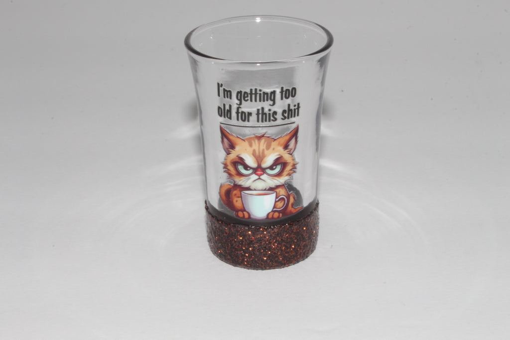 Glittered Shot Glasses