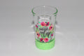 Shut Duh Fuh Cup Green Glitter Shot Glass