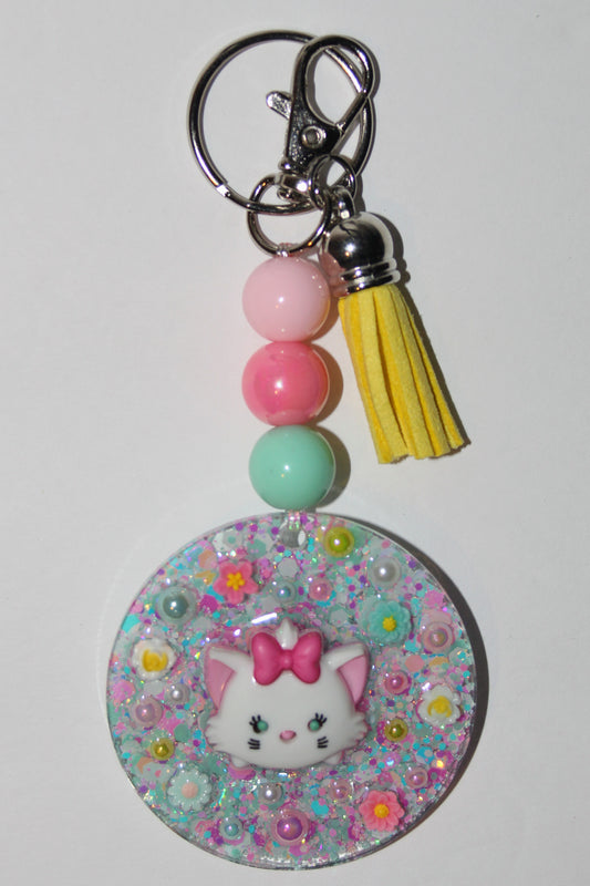 3D Maria Beaded Keychain